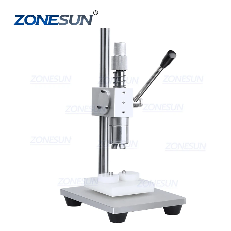 

ZONESUN ZS-TVC2 ручная алюминиевая пластиковая крышка стеклянная маленькая флакон ОБЖИМНАЯ фотография