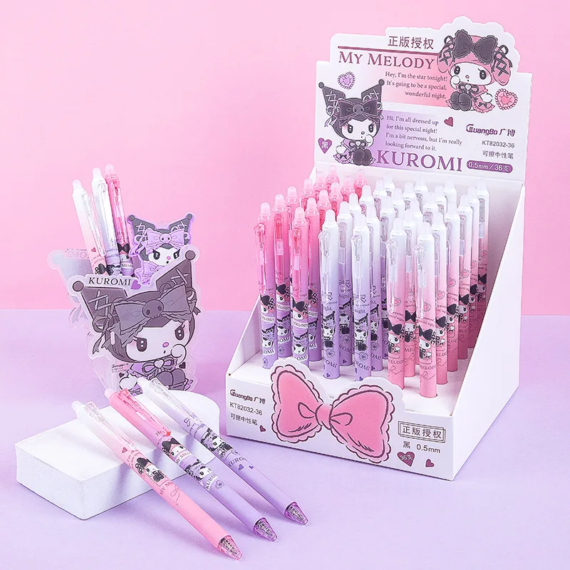 

Ручка гелевая Sanrio Kuromi со стираемыми рисунками, 0,5 мм, 6 шт.