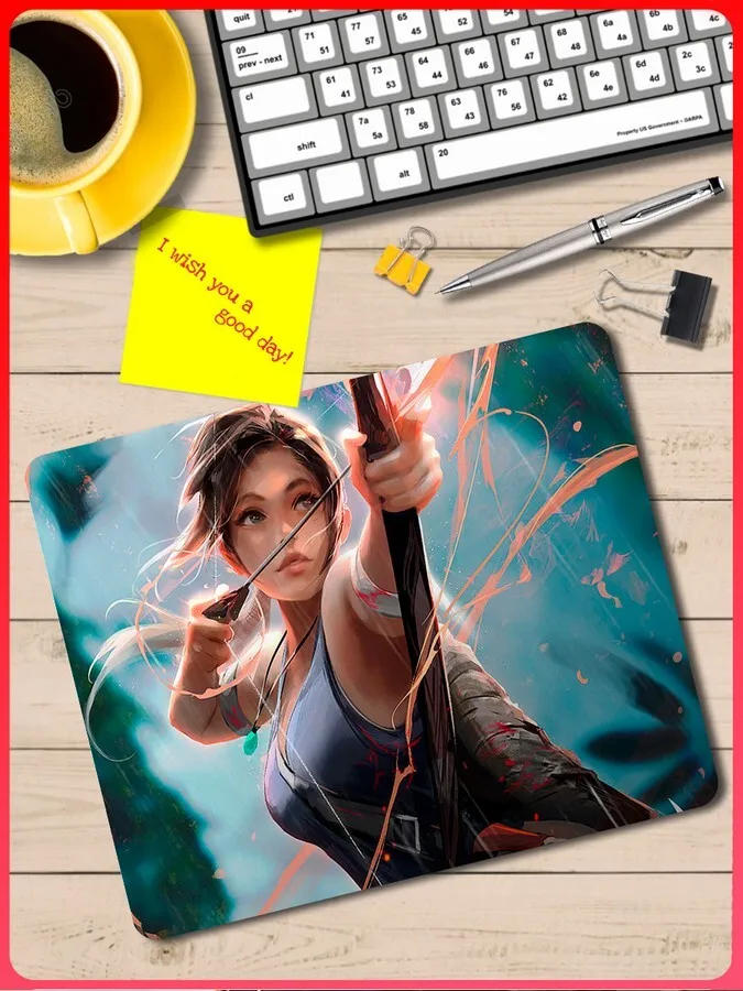 Коврик для мыши с принтом игры Shadow of the Tomb Raider (ps3 ps4 ps5 xbox pc switch) - 1025 |