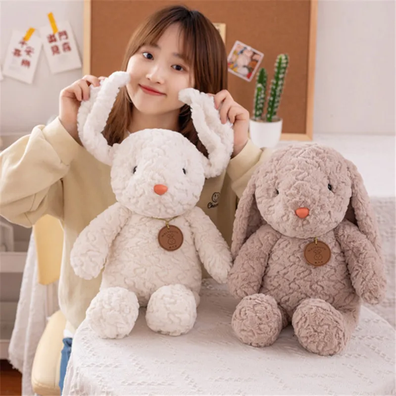 

30/35/50CM Lovely Fluffy Rabbit Dolls Cartoon Rabbit Pillow Soft Stuffed Appease Toys Nice Birthday Gift For Kids Daughter