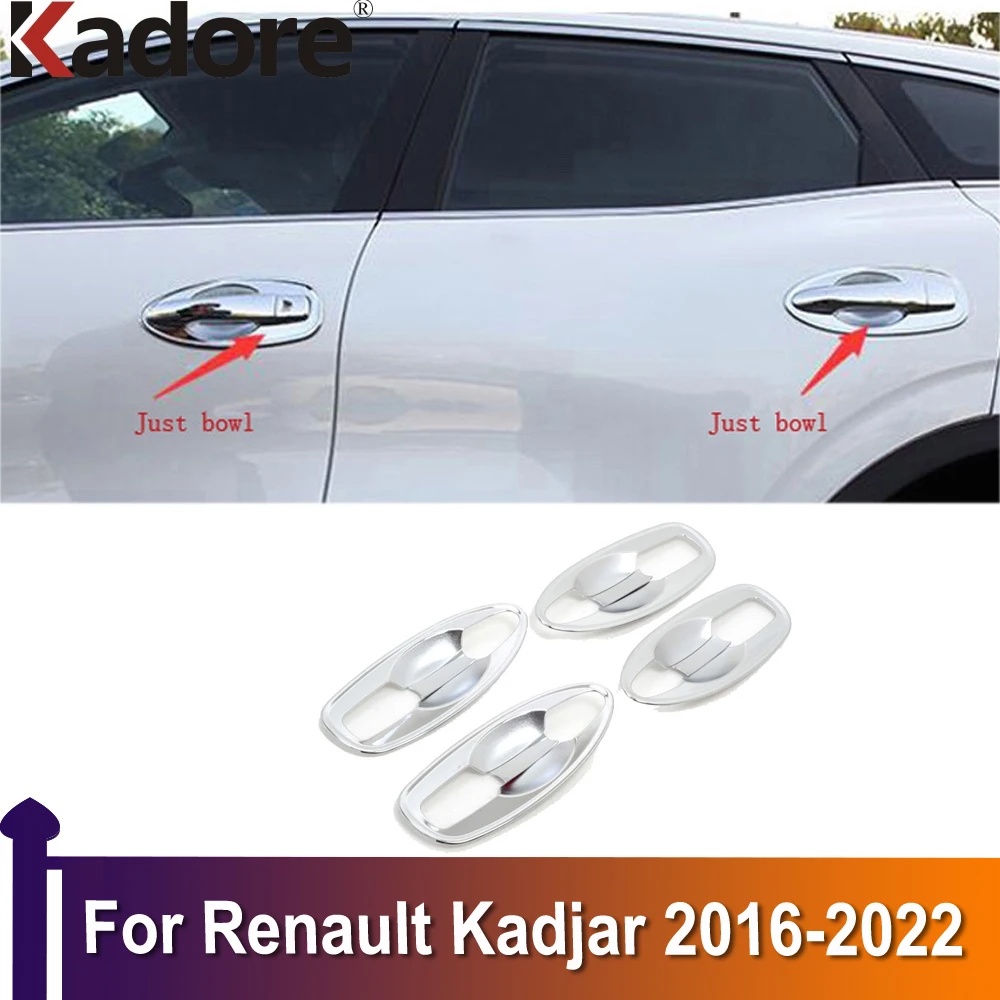 

Хромированная крышка дверной ручки для Renault Kadjar 2016-2018 2019 2020 2021