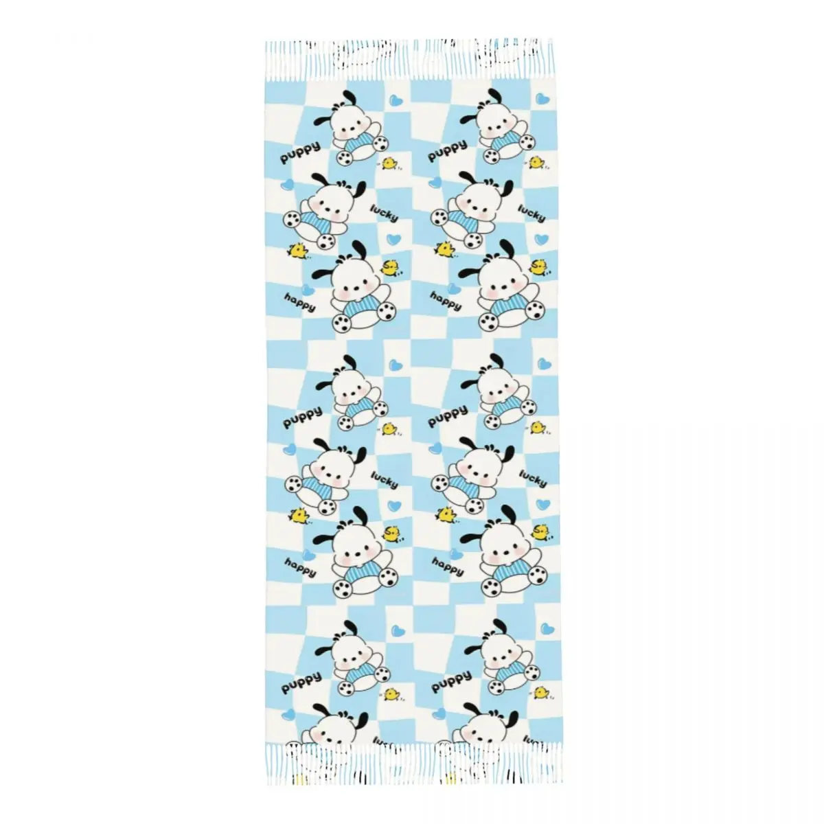 Sanrio Pochacco футболка с логотипом Backside для женщин теплые зимние шали из пашмины и