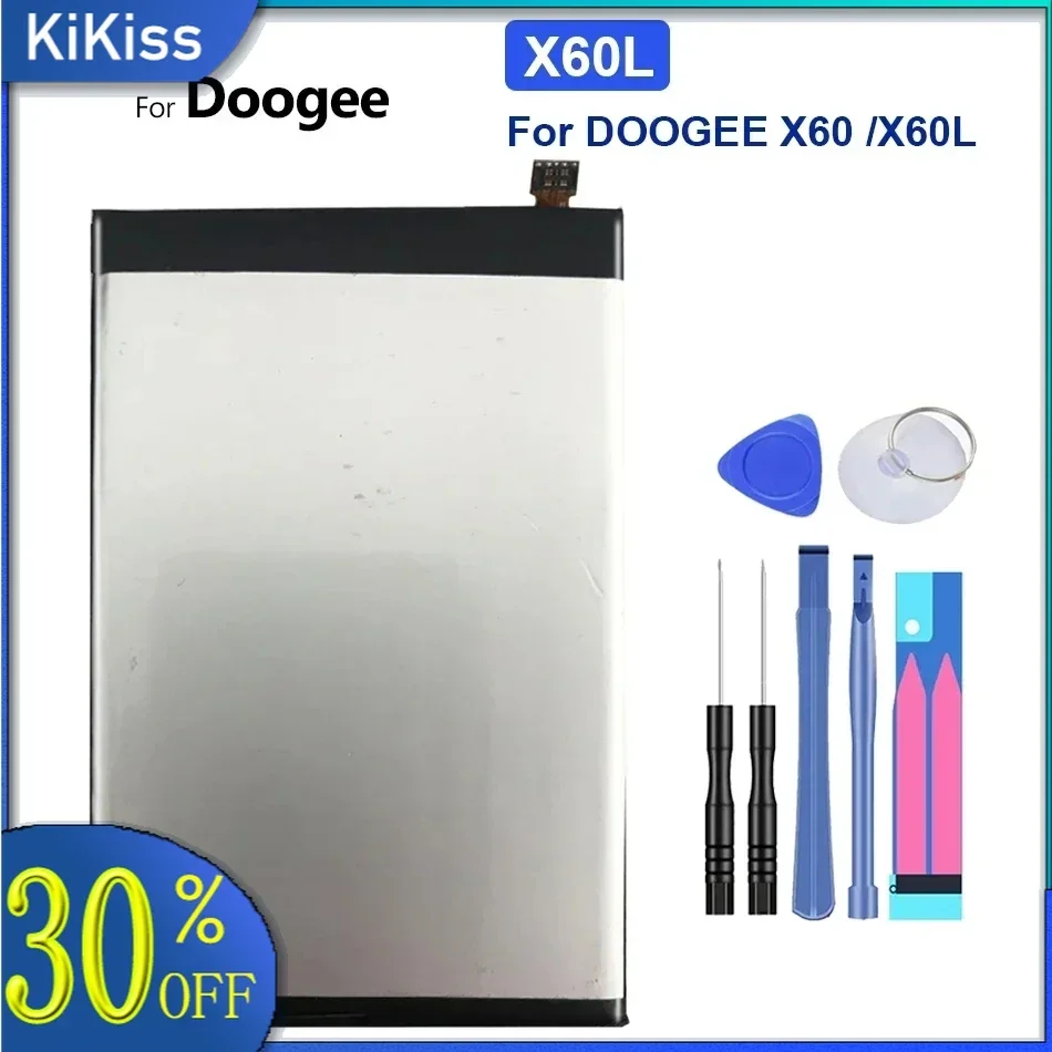 Высококачественная сменная батарея для деталей Doogee X60 X60L 3300 мАч