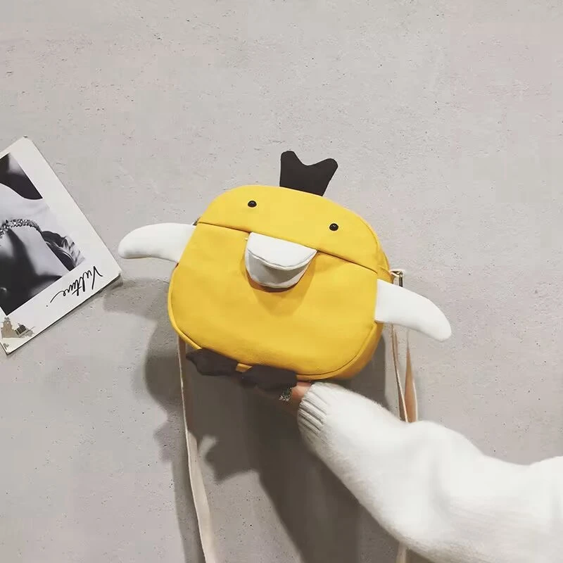 Mobile Phone Bags canvas crossbody bag For Women Cute Girl Small Duck Bag Female Casual Fashion Messenger Bag