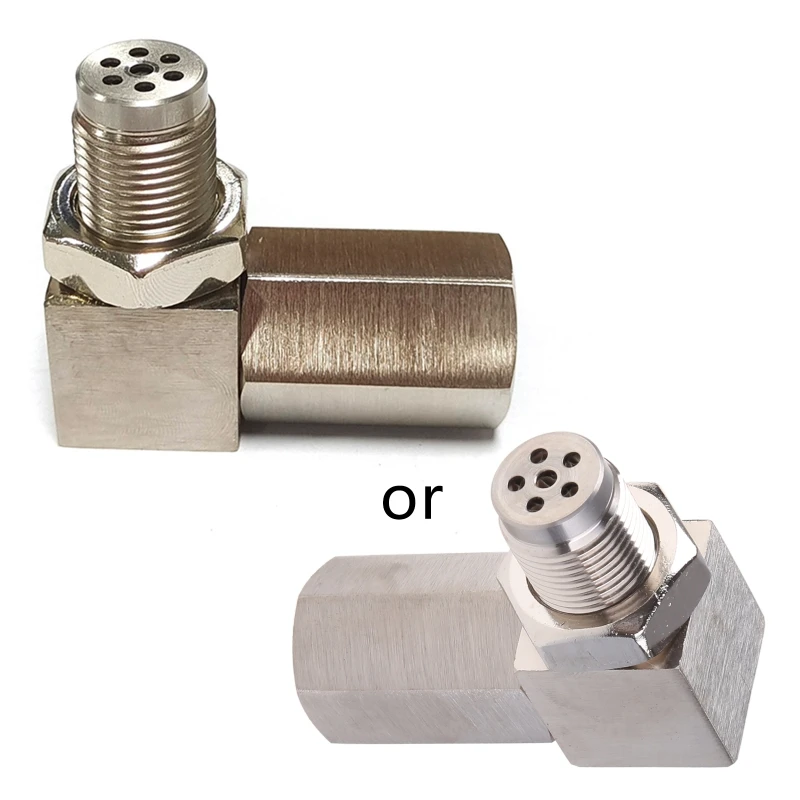 

O2 Extender Spacer Connector Angled Adapter Bung Mini Catalytic Converter Check CEL Engine Light 90 Degree