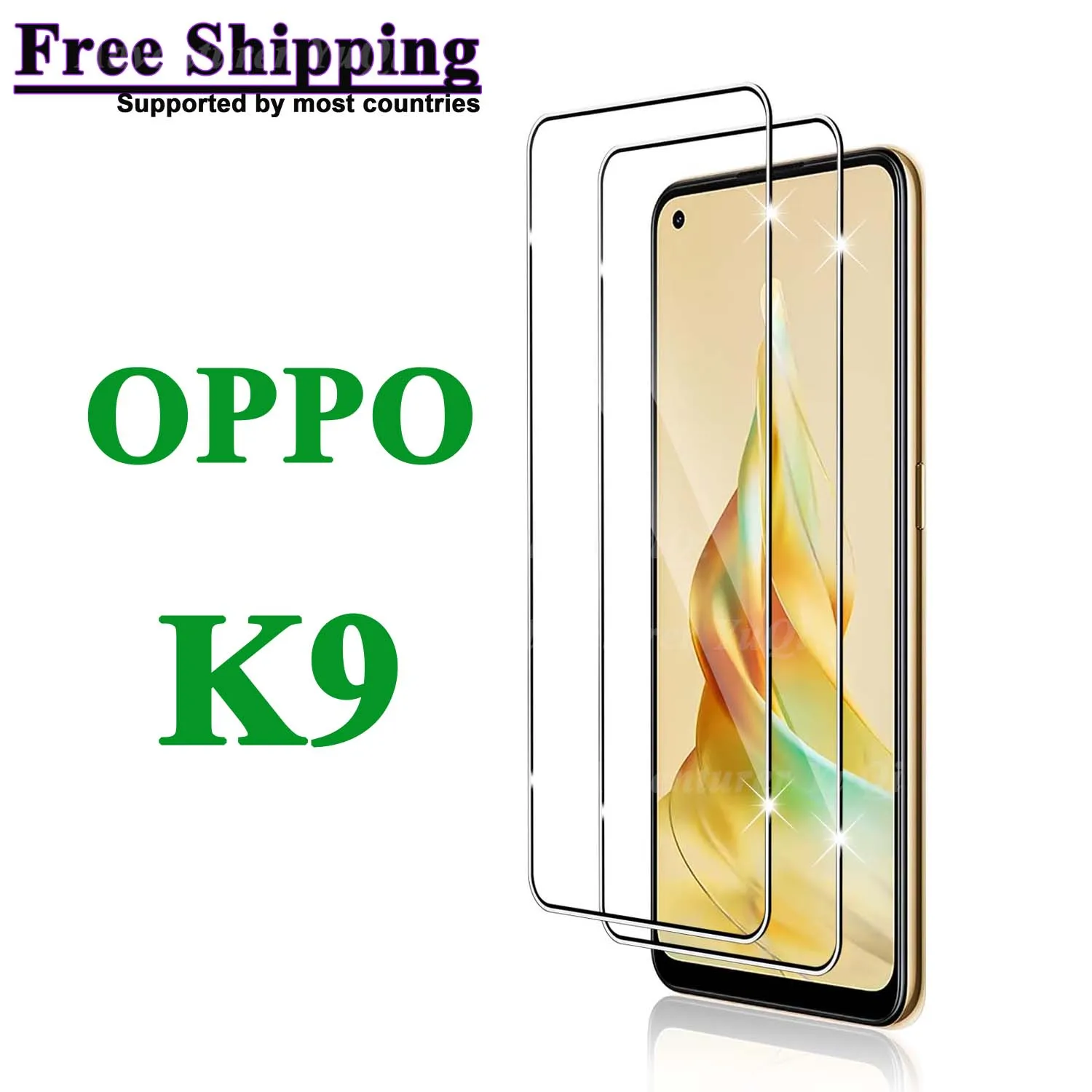 Защита экрана для OPPO K9 закаленное стекло из алюминия HD Кристалл 9H