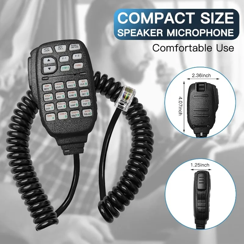 5 шт. портативных микрофонов HM-133V DTMF с разъемом RJ45 8Pin для автомобильных радиостанций Icom ID-800H, ID-880H, IC-2200H, IC-2300H, HM133V (art.: 3920dc4b2c3e9) - 3920dc4b2c3e9
