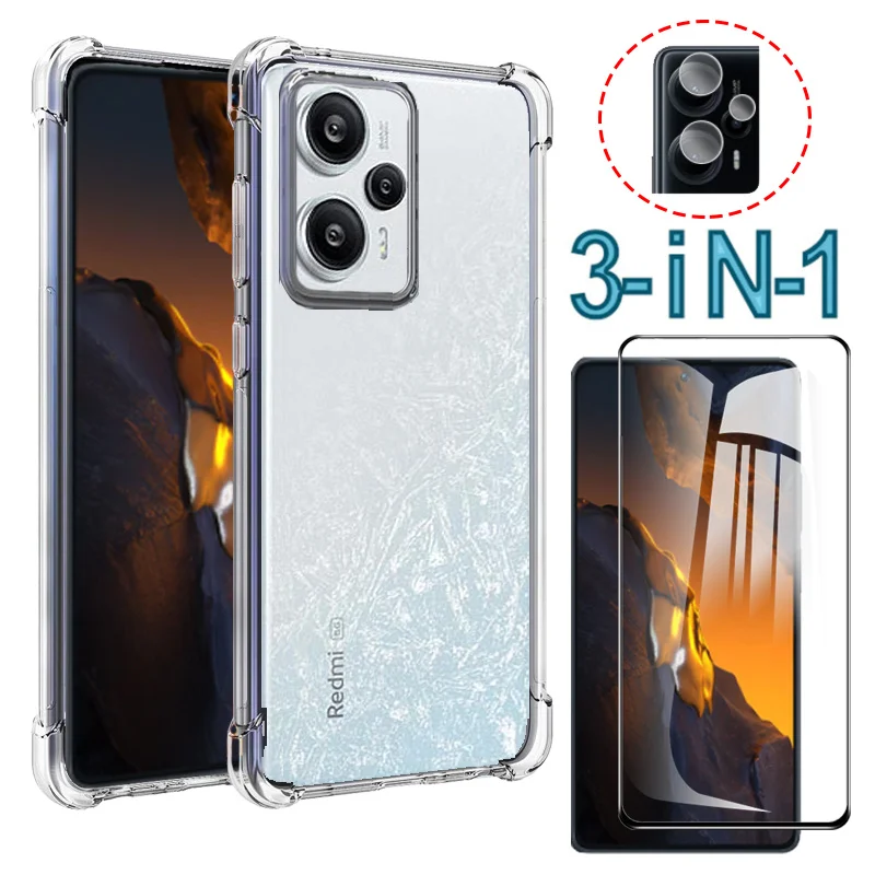 

Capa,Poco f5 Clear Case for Xiaomi Poco f5 pro glass screen protector Poko f5 5G pocof5 Bumper Cases Poco X5 M4 X4 Pro Poco X4 F4 GT silicon cover Shock Poco f 5 pro accesorios