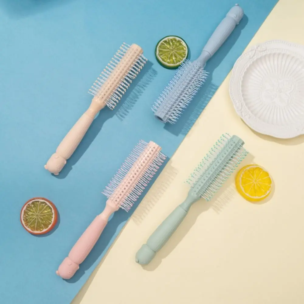 Роликовая расческа милая для завивки мультяшная антистатическая парикмахерская