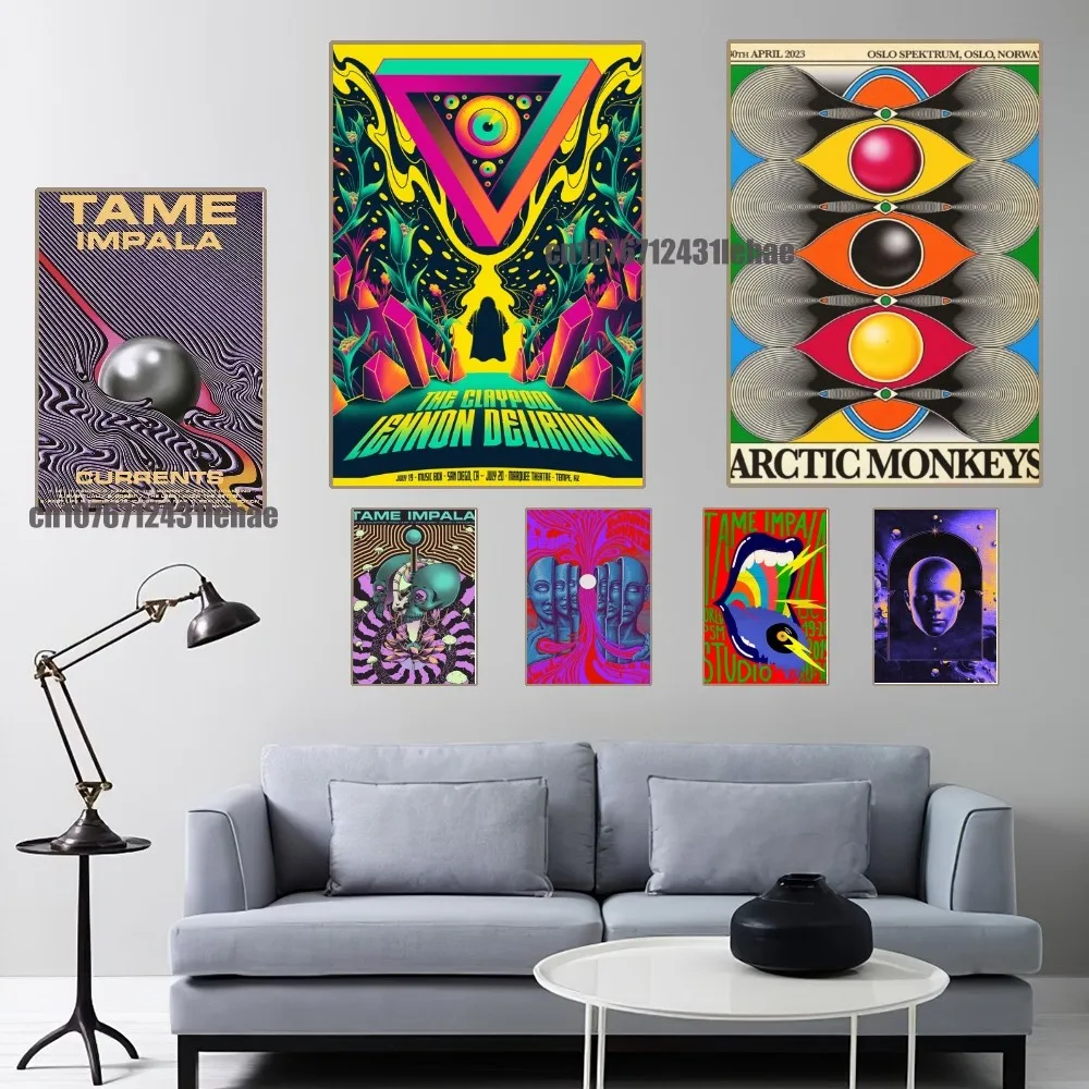 Современная наклейка для домашнего декора Tame Impala в стиле поп-группа гостиной