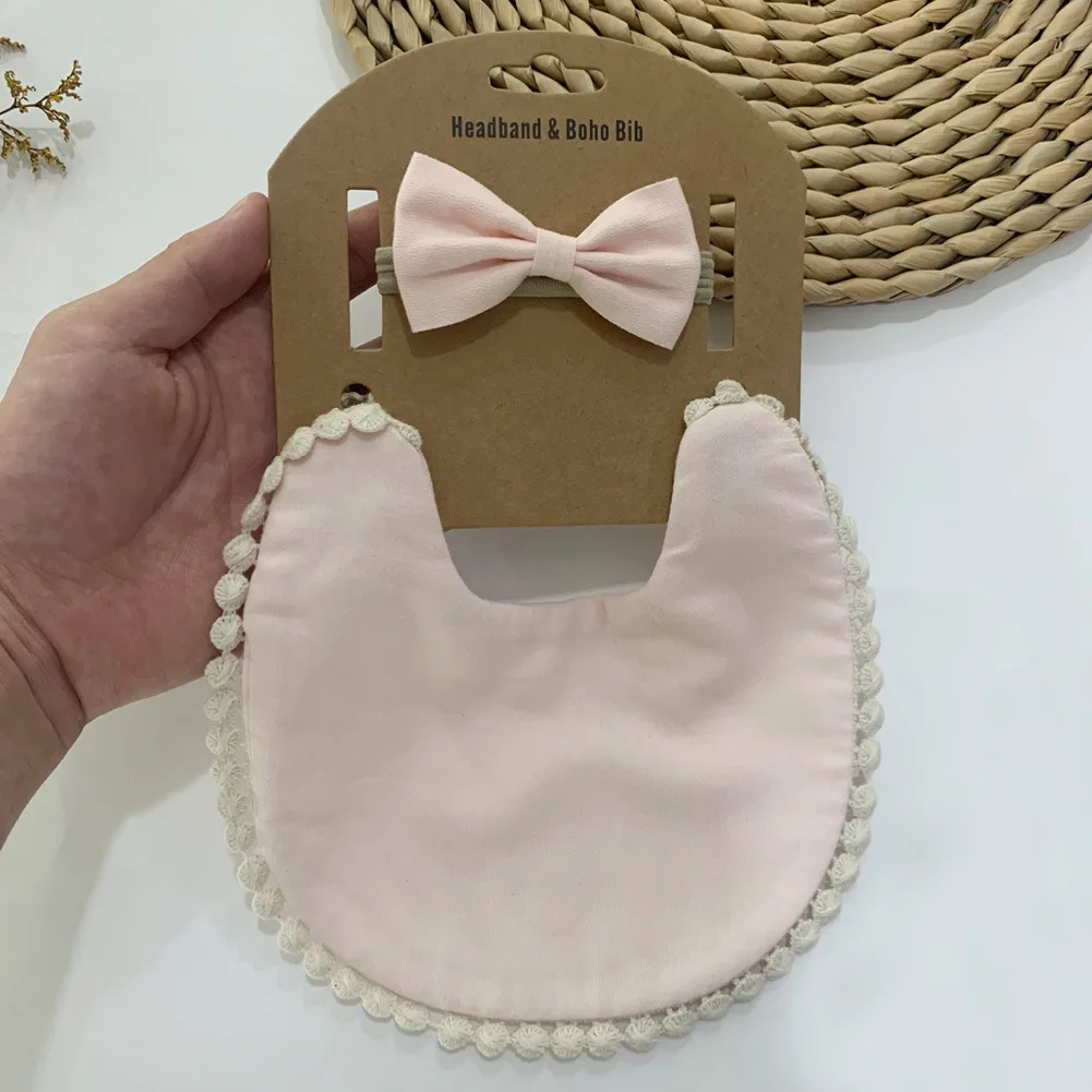 2 шт. детский Слюнявчик с кисточками и двусторонним нагрудником |