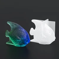 3d tropical fish silicone candle mold for diy aromatherapy candle plaster ornaments soap epoxy resin mould handicrafts making