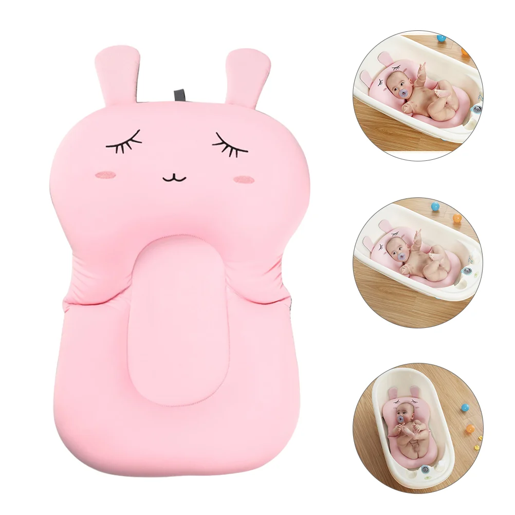

Seat Baby Bath Cushion Bathtub Mat Shower Gift Toddler Take Granules Pad