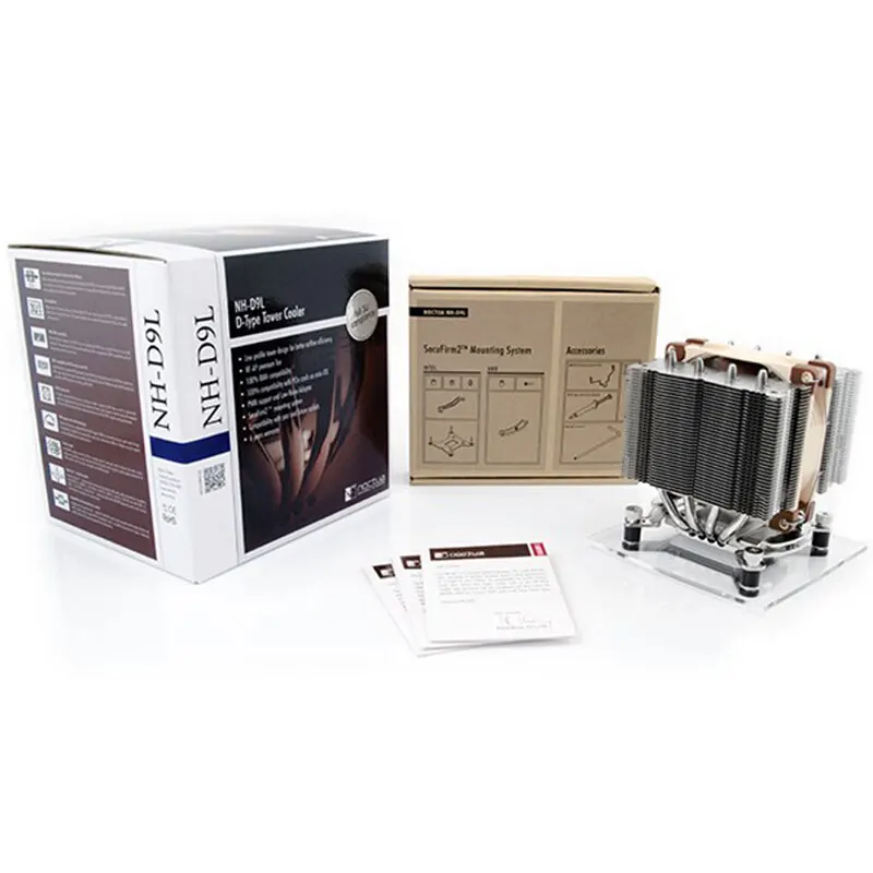Кулер для процессора Noctua NH-D9L, 4 тепловые трубки, 115XAMDдвойной башенный кулерсовместимая памятьвысота 11 см, чехол Radiato (art.: 3920bebfaa86b) - 3920bebfaa86b
