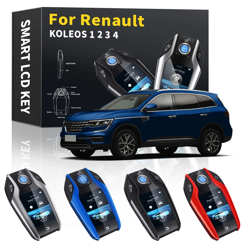 

Для Renault KOLEOS 1, 2, 3, 4, 2012, 2013, 2014, 2015, 2016, 2017, 2018, 2019, 2020, модифицированный ЖК-экран, смарт-автомобильные ключи, автомобильные аксессуары