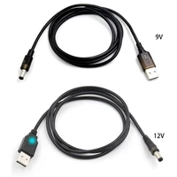 universal qc 2 03 0 usb to dc 12v9v power cable usb to dc 5 5x2 5mm plug power cord for router moon lamp led light