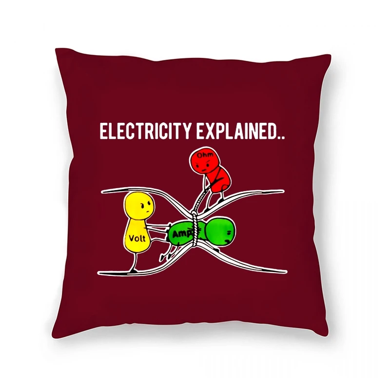 

Pillow Case hot sale Fashion Electricity Explained - Ohm's Law Version2 - bigger size