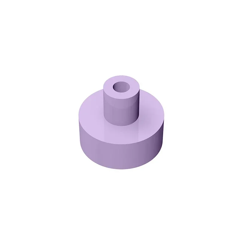 Фото Сборка плитки Gobricks GDS-1291, круглая 1 x 1 с планкой и держателем для штифта, совместимая с lego 20482 31561, детские DIY №2