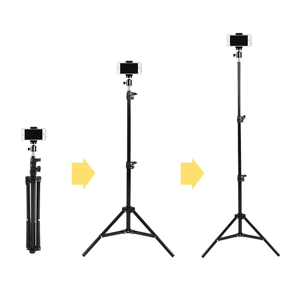 

1.6m Portable Aluminum Alloy Tripod Light Stand/Load 5kg, for 18 Inch Ring Led Fill Light LED Live Light Ring Light