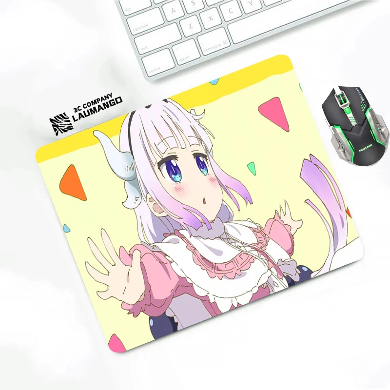 

Kanna Kamui Laptop Gamer Girl Computer Mouse Pad Kawaii Keyboard Mat Gaming Desk Accessories Deskmat Table Pads Mousepad Pc Mats