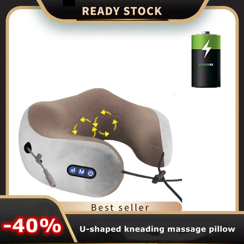 U-образная подушка для шеи массажер массажа с подогревом электрический массажный