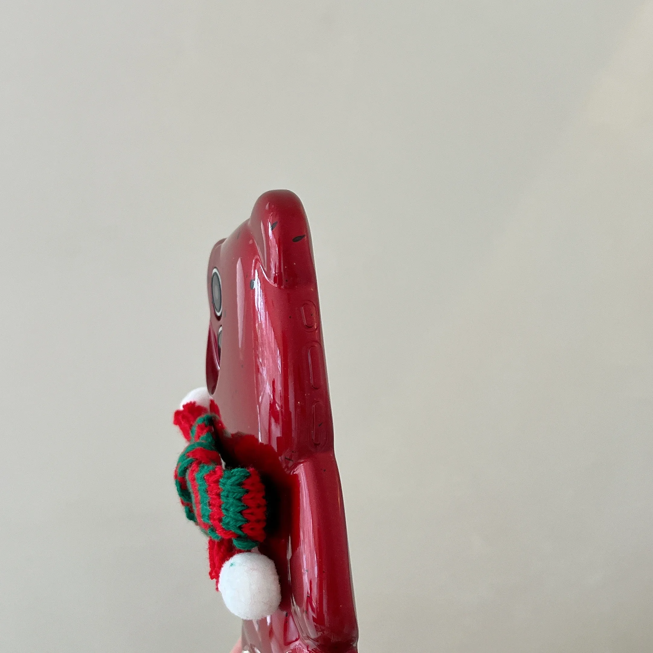 С Рождеством 3D милый зимний шарф в форме медведя чехол для телефона iPhone 12 13 14 15 16 Pro