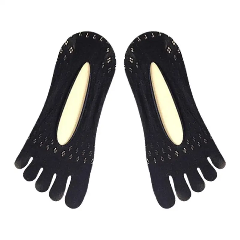 

Toe Separator Socks Non-slip Five Toe Socks With Gel Tab Breathable Stretchy Absorbing Toes Sweat Orthopedic Compression Soft