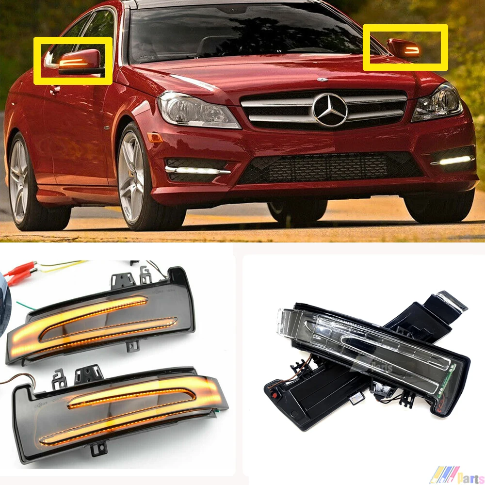 

2x Side for 07-13 Mercedes S Class W221 Mirror Turn Signal Light S250 S280 S300 S320 S350 S400 S420 S450 S500 S63 S65