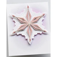 snowflake layer die 2022 new metal cutting dies cut diy scrapbooking paper craft handmade make album card punch embossing