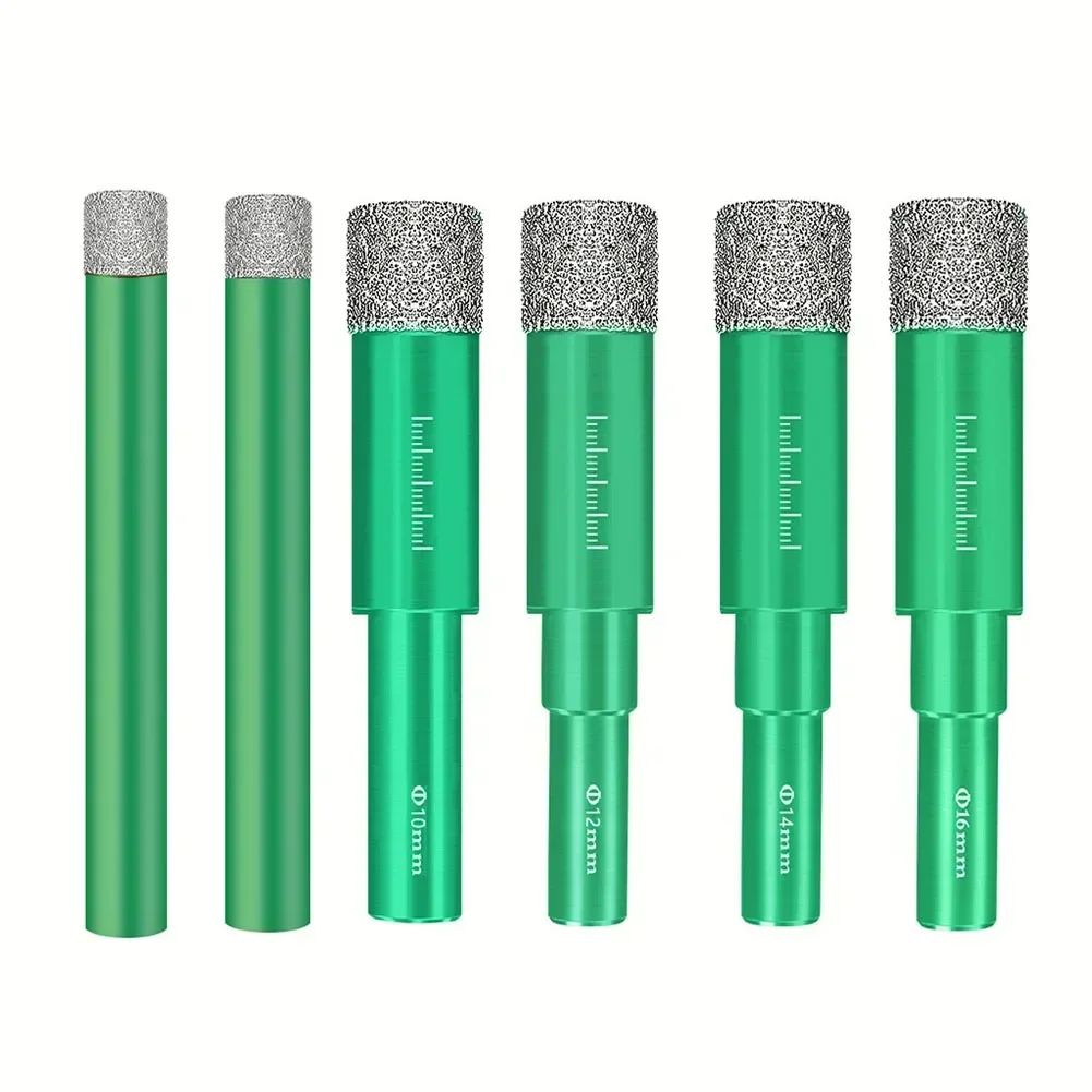 

1 шт. алмазное сверло 6-16 мм, кольцевая пила для сухой пайки для плитки, мрамора, стекла, керамики, пробивства отверстий, сверления, аксессуары для электроинструментов