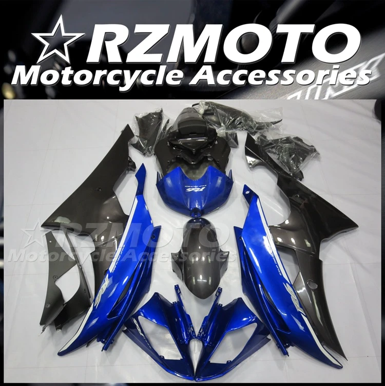 

Комплект обтекателей из АБС-пластика для YAMAHA YZF- R6 2008 2009 2010 2011 2012 2013 2014 2015 2016 08 -16, комплект обтекателей синего и серого цвета, 4 подарка