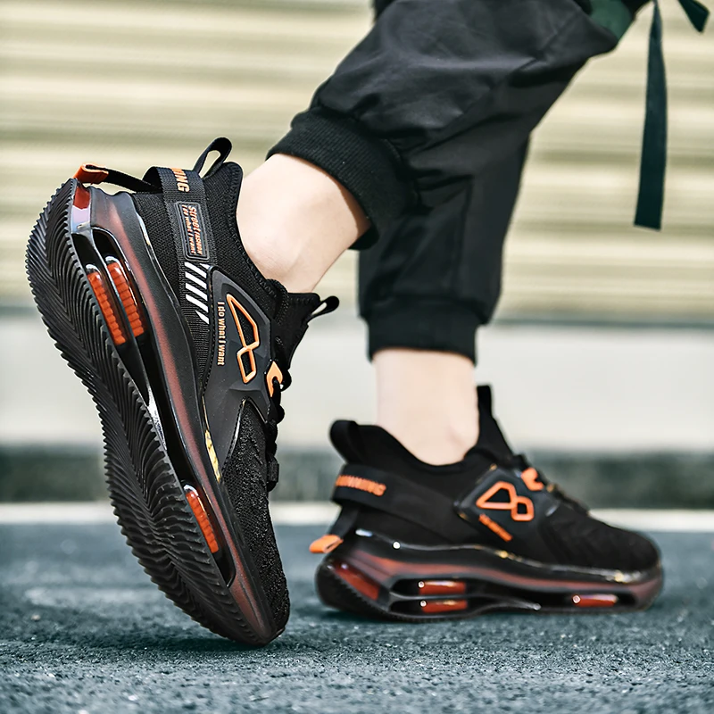 Мужские беговые кроссовки новинка весны летающие тканые Женские спортивные