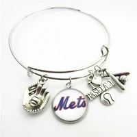 charms diy us baseball team national league east division atlanta dangle diy bracelet sports jewelry accessories