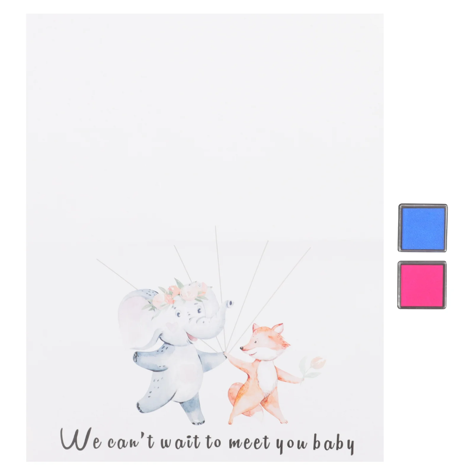 

Commemorate Bride Birthday Decoration Girl Fingerprint Guest Book Coated Paper Gender Reveal Gift Guests