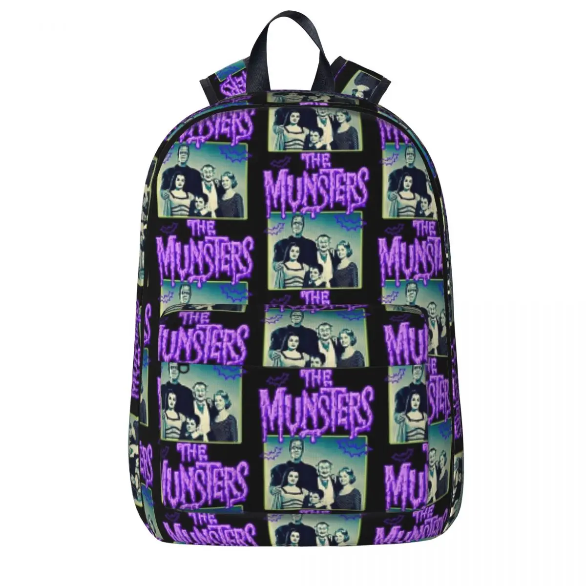 

The Munsters Backpacks Large Capacity Student Book bag Shoulder Bag Laptop Rucksack Fashion Travel Rucksack Children School Bag