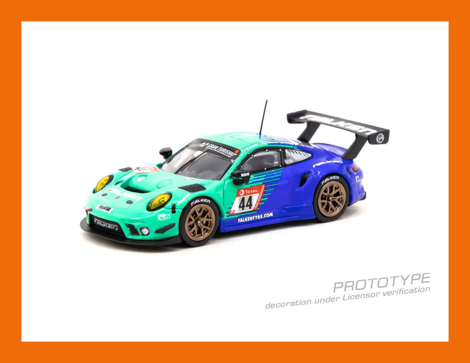 

Tarmac 1/64 911 GT3 R nюрбургрин 24h 2019 FALKEN #44 литые модели автомобилей Коллекция лимитированный выпуск хобби игрушки