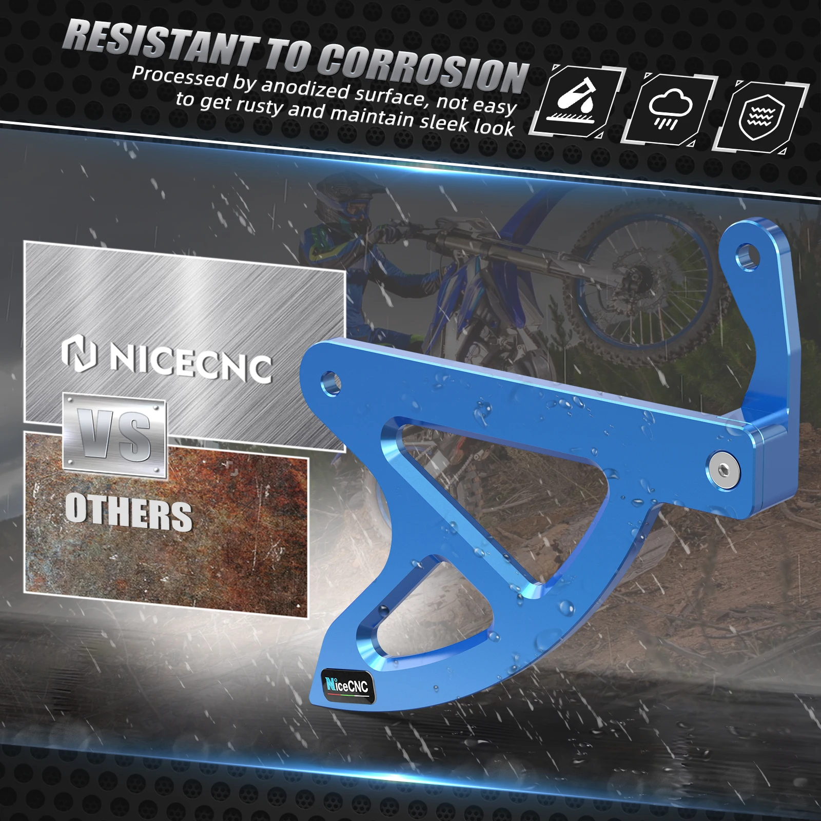 Защитная накладка на задний тормозной диск для YAMAHA YZ450F YZ250F 2010-2021 WR450F WR250F 2015-2021 YZ250FX