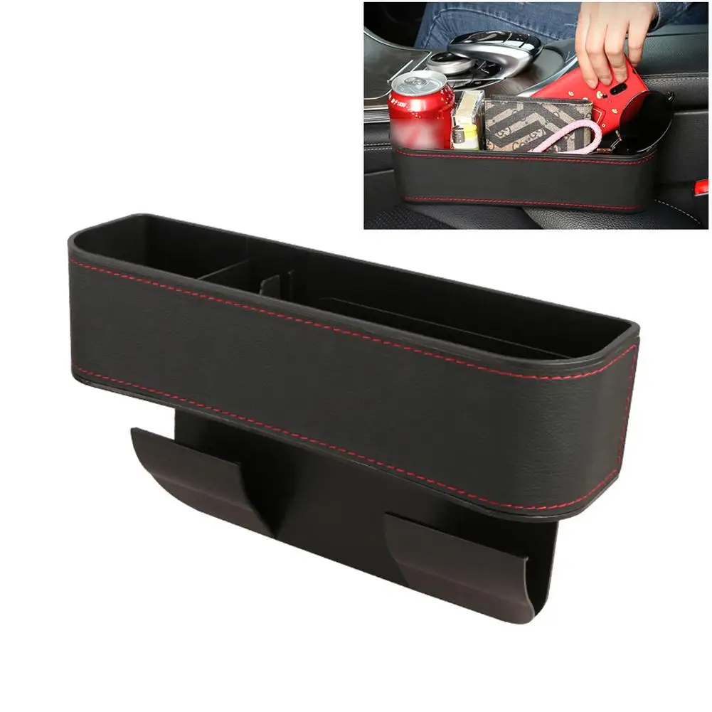 

Автомобильный органайзер для чехла, наполнитель для сиденья из ПУ кожи, Универсальный многофункциональный боковой контейнер для хранения, ...