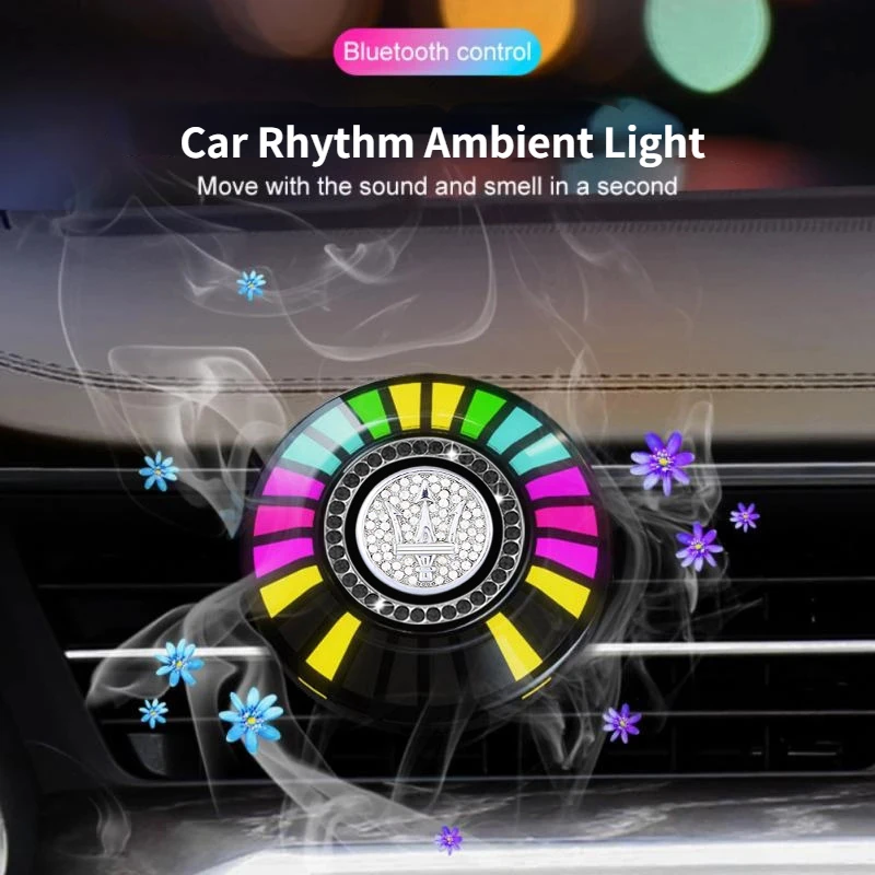 

Air Freshener LED Music Sound Control Rhythm Ambient Light Lamp for Maserati Turismo Gran Cabrio Coupe Gransport Cinquettroporte