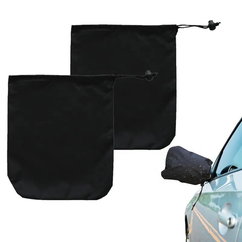 

Auto Guard Mirror Frost Cover Water Resistant Outside View Mirror Cover Bags With Drawstring Auto Rearview Mirror Protector For