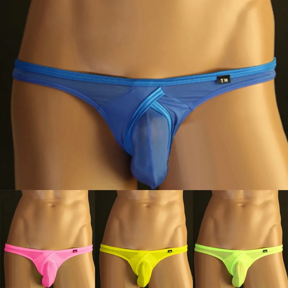 

Men's G-String Underwear T-Back Briefs Sexy Low-rise Breathable Bikini Ultra-Thin See Through Panties Lingerie