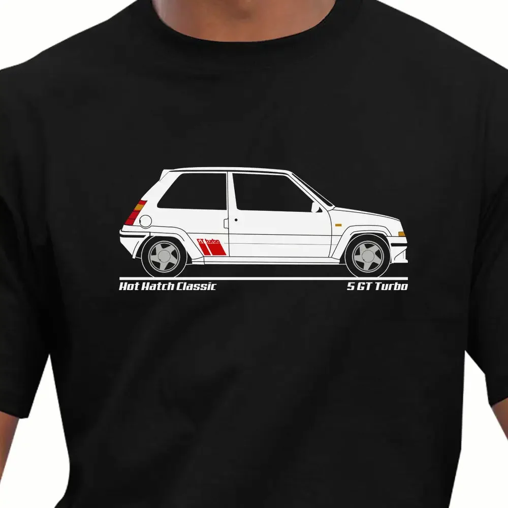 Новая модная брендовая футболка с принтом мужская Hot Hatch Classic - Ретро 5-Gt Turbo