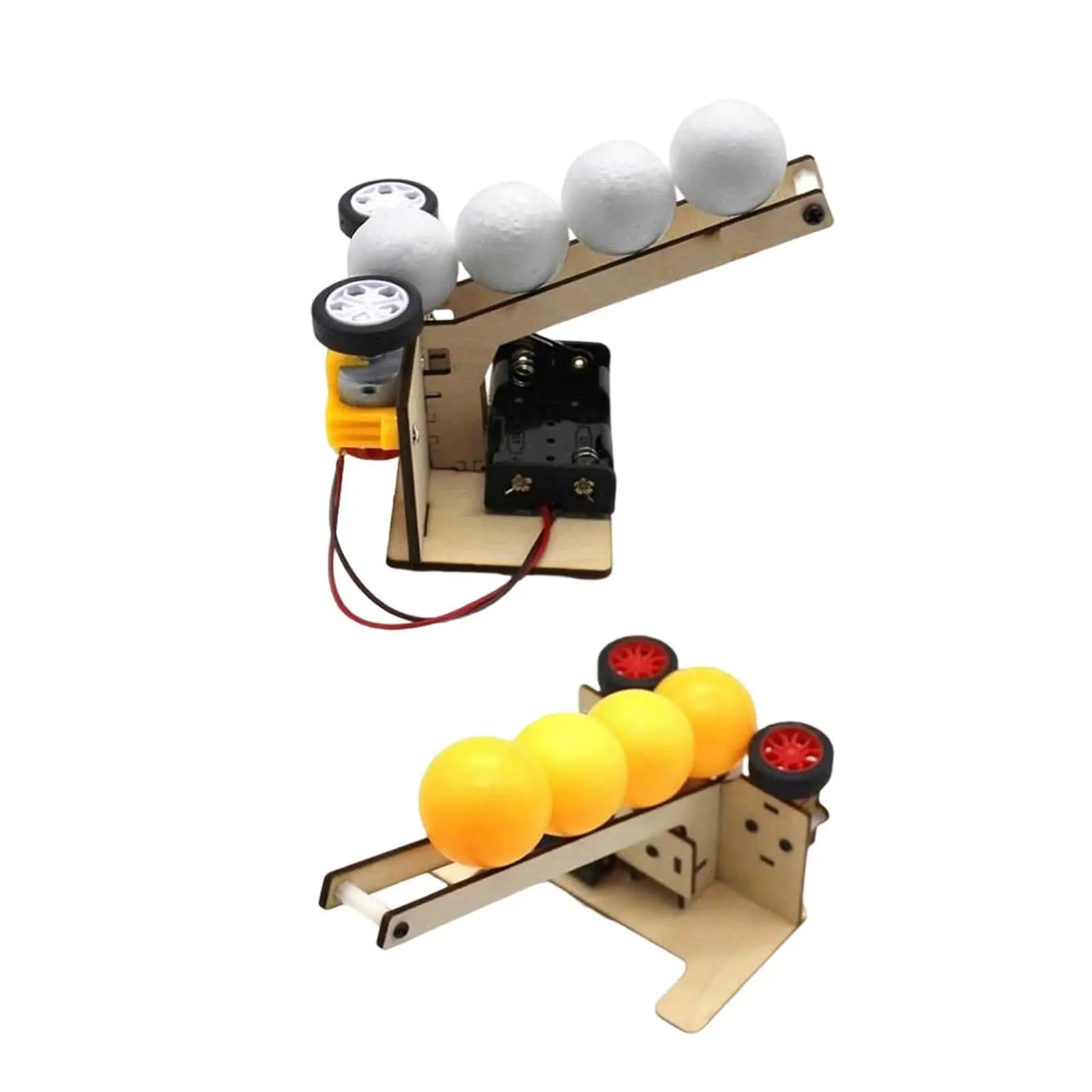 

2 Pieces Ball Pitching Machine Toys DIY Materials for Learning Activities
