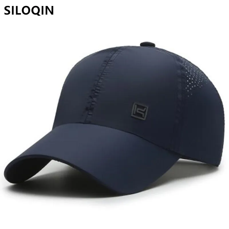 

SILOQIN Summer Men Women Mesh Breathable Baseball Caps Snapback Cap Adjustable Size Simple Casual Sports Hat Anti-UV Travel Hats
