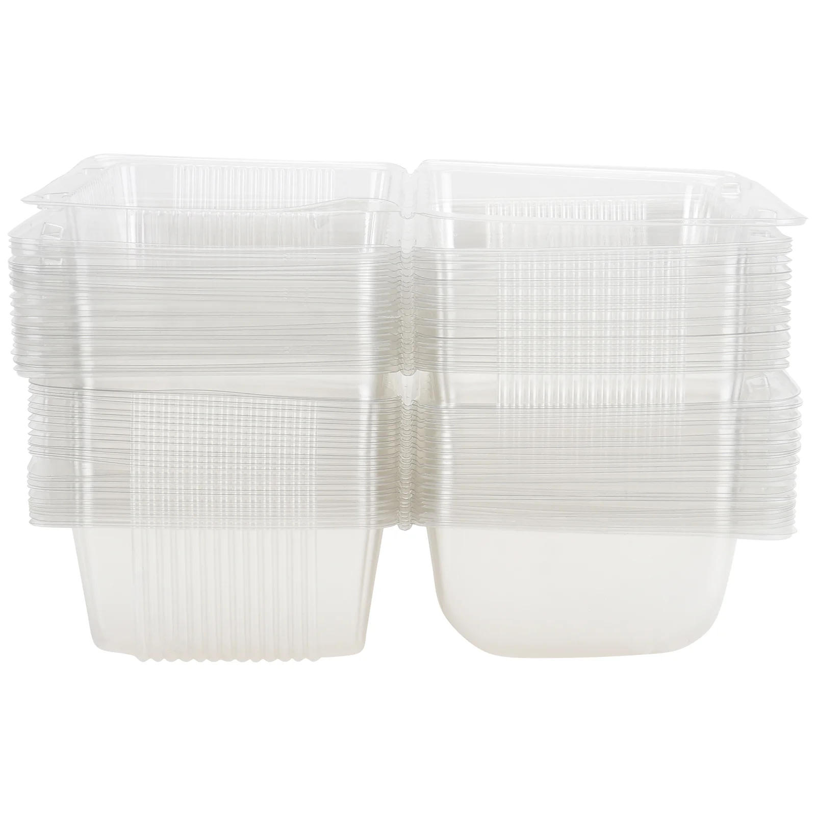 

Box Boxes Containers Cake Cupcake Bakery Container Slicedessert Hinged Carrier Gift Treatfavor Wedding Clear Lidsindividual