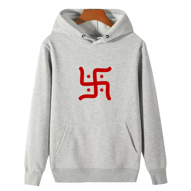 Hindu Swastika graphic Hooded Shirt fleece hoodie Unisex Hooded sweatshirts winter cotton thick sweater hoodie Men's clothing