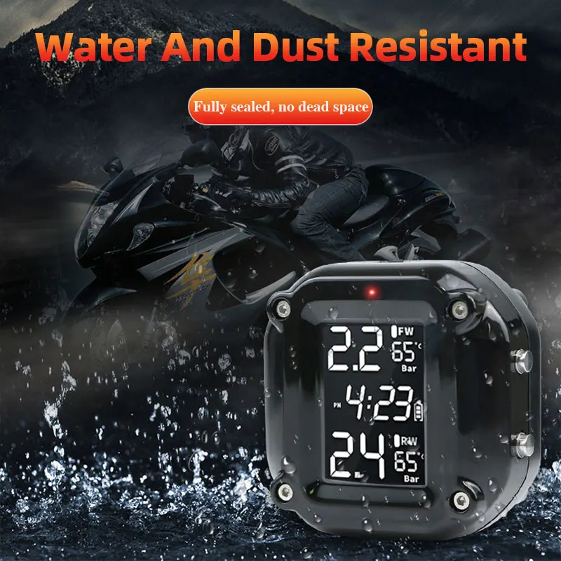 Система контроля температуры в шинах с ЖК-дисплеем и 2 внешними датчиками |