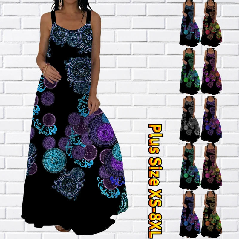 

Новинка 2023, модная дизайнерская длинная юбка без рукавов с большим вырезом, летняя женская юбка в пол на бретельках, сексуальная Длинная юбка на бретельках, Женская