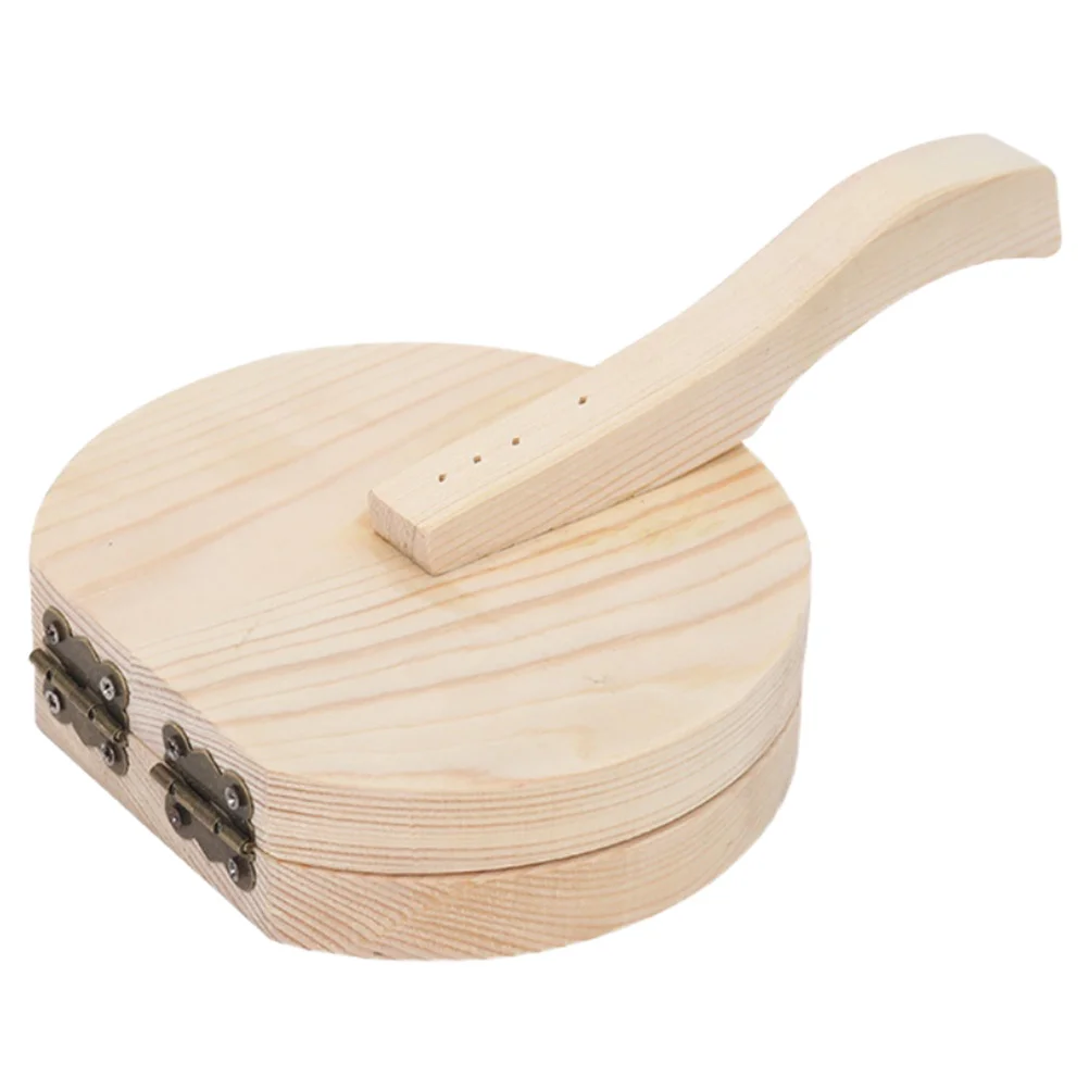 

Press Presser Dumpling Dough Maker Tortilla Mold Pressing Wooden Wrapper Wood Tool Skin Manual Pasta Bun Pastry Tortillas