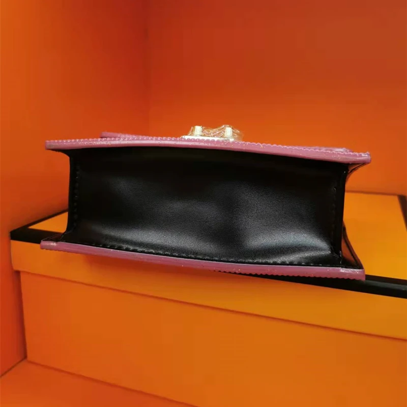 2023 New Luxury Fashion Diamon Chain Shoulder Messenger Bags High Quality Flash Drill Women Purse And Handbags Small Square Bag